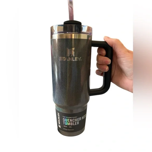 Stanley Midnight Glitz 30 oz. Quencher H2.0 FlowState Tumbler New in Box - Picture 5 of 6